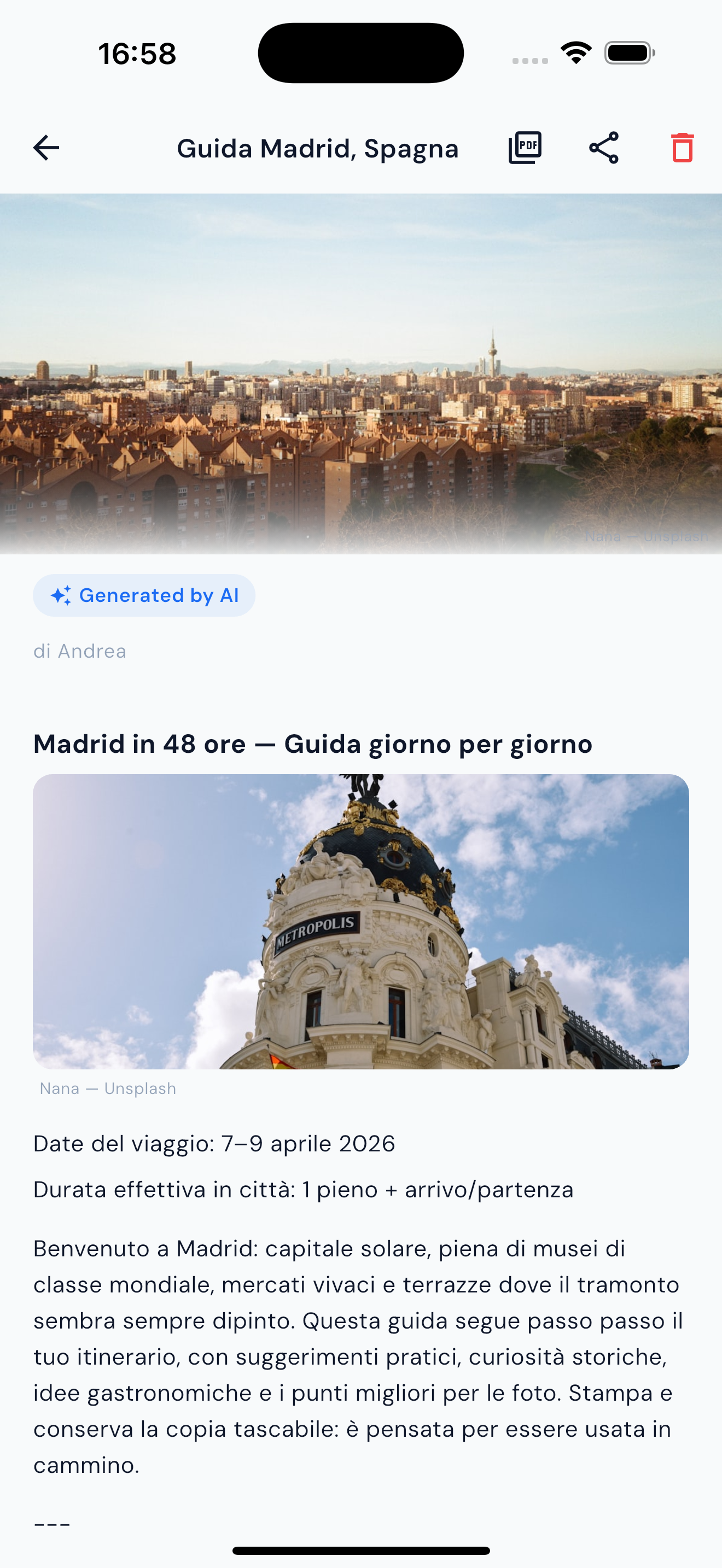 PDF city guide generated by AI with local tips and must-see attractions